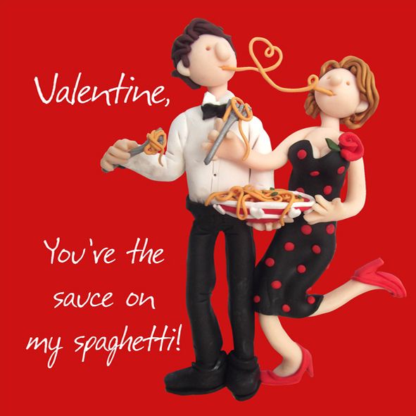 Valentines Day Card You Re The Sauce On My Spaghetti Funny One Lump Or Two Ebay